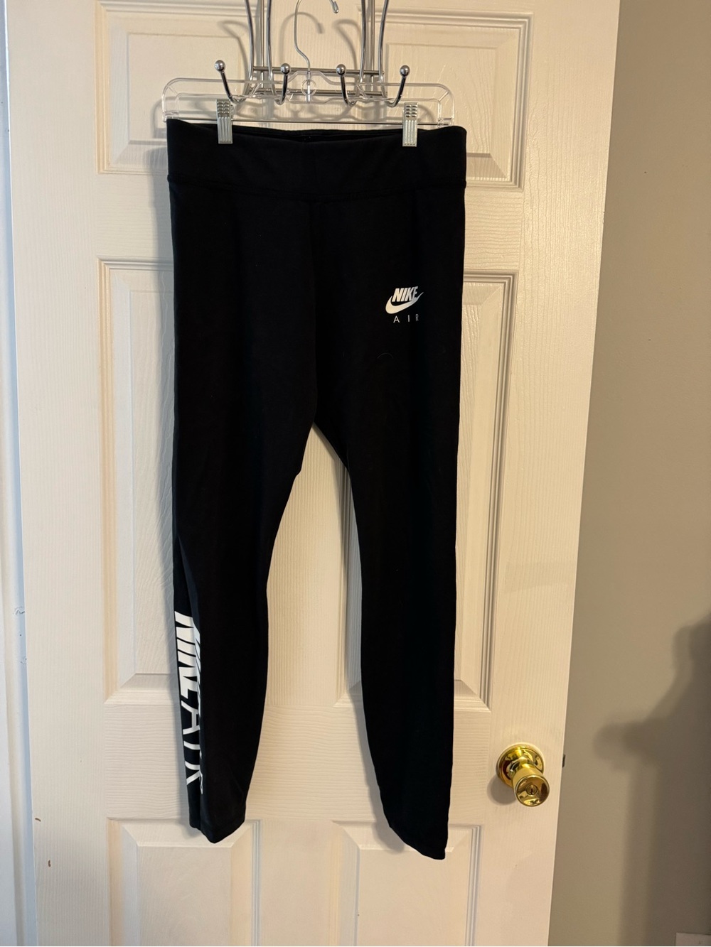 Nike Black Leggings with White Air Logo